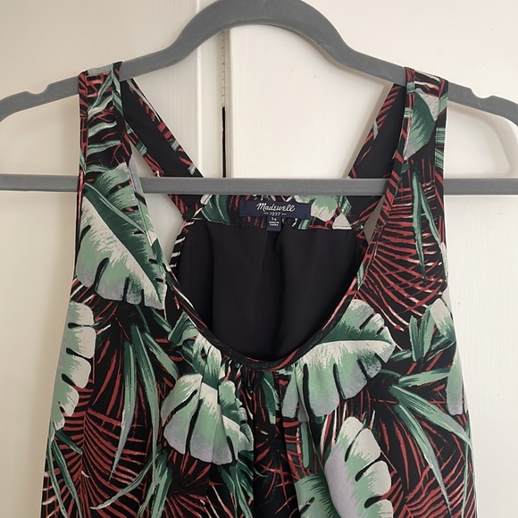Silk Madewell palm print dress - Picture 4 of 5